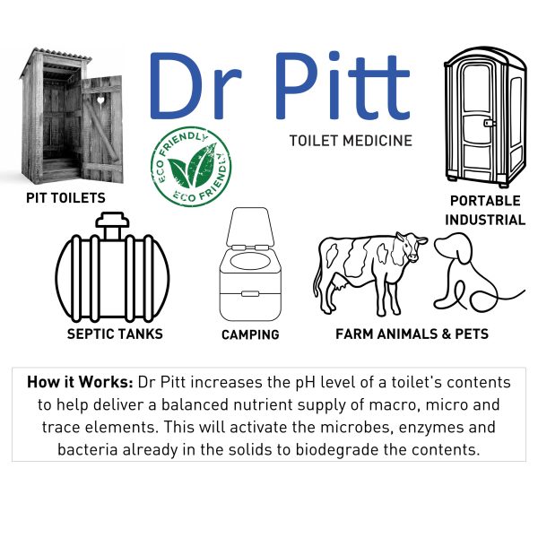 Dr Pitt Eco-Friendly Toilet Sanitizer Powder - Image 3